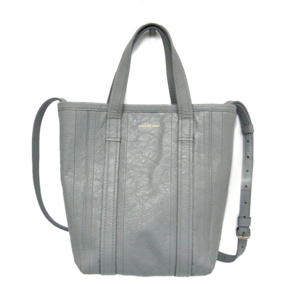 Balenciaga Vintage Tote Leather Gray Leather Tote Bag Bag